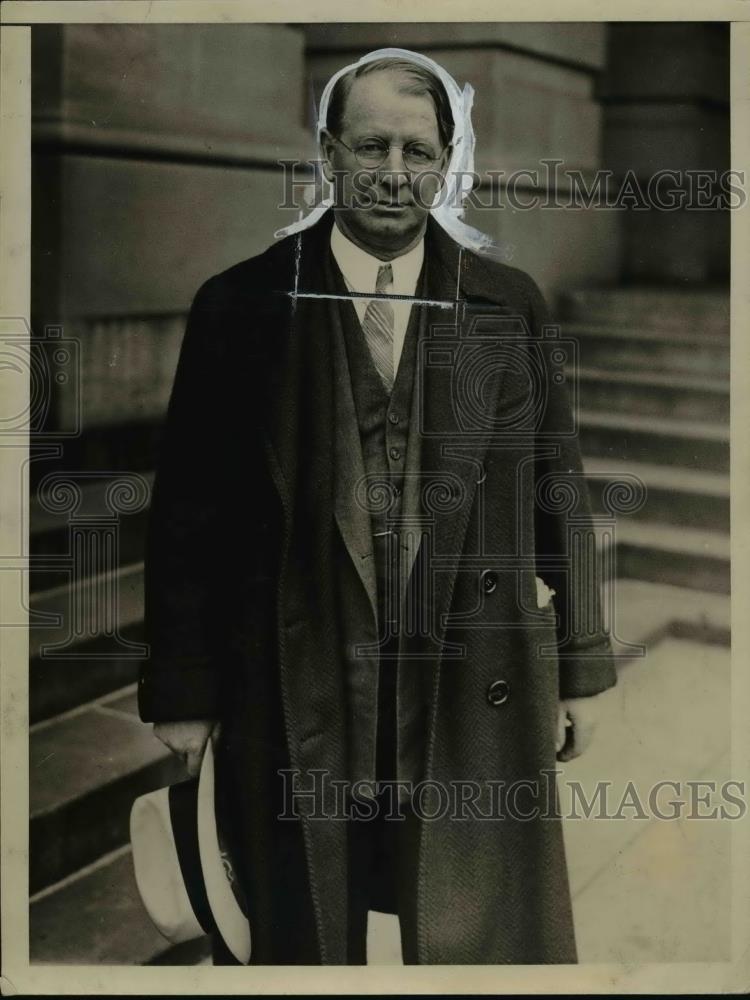 1932 Press Photo Col.Frank Knox,Chairman of Pres. Hoover Natl.Hoarding Committee - Historic Images