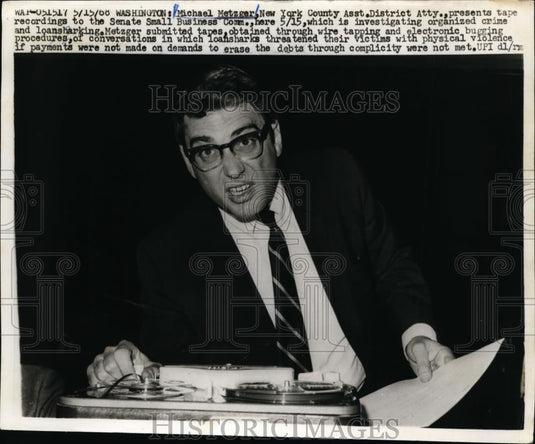 1968 Press Photo Michael Metzger New York Assistant District Attorney - Historic Images