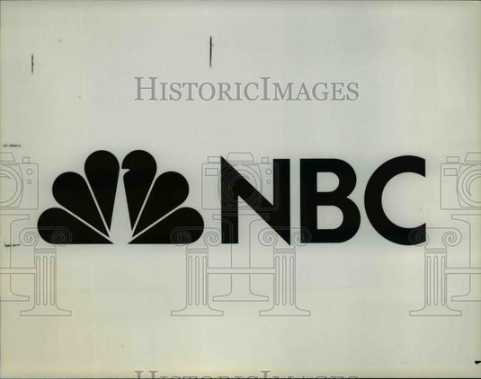 1986 Press Photo The new NBC symbol for the 60th anniversary celebration - Historic Images