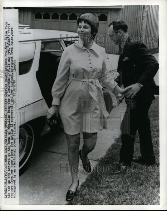 1970 Press Photo Mrs Mary Haise wife of Apollo 13 Astronaut Fred Haise - Historic Images