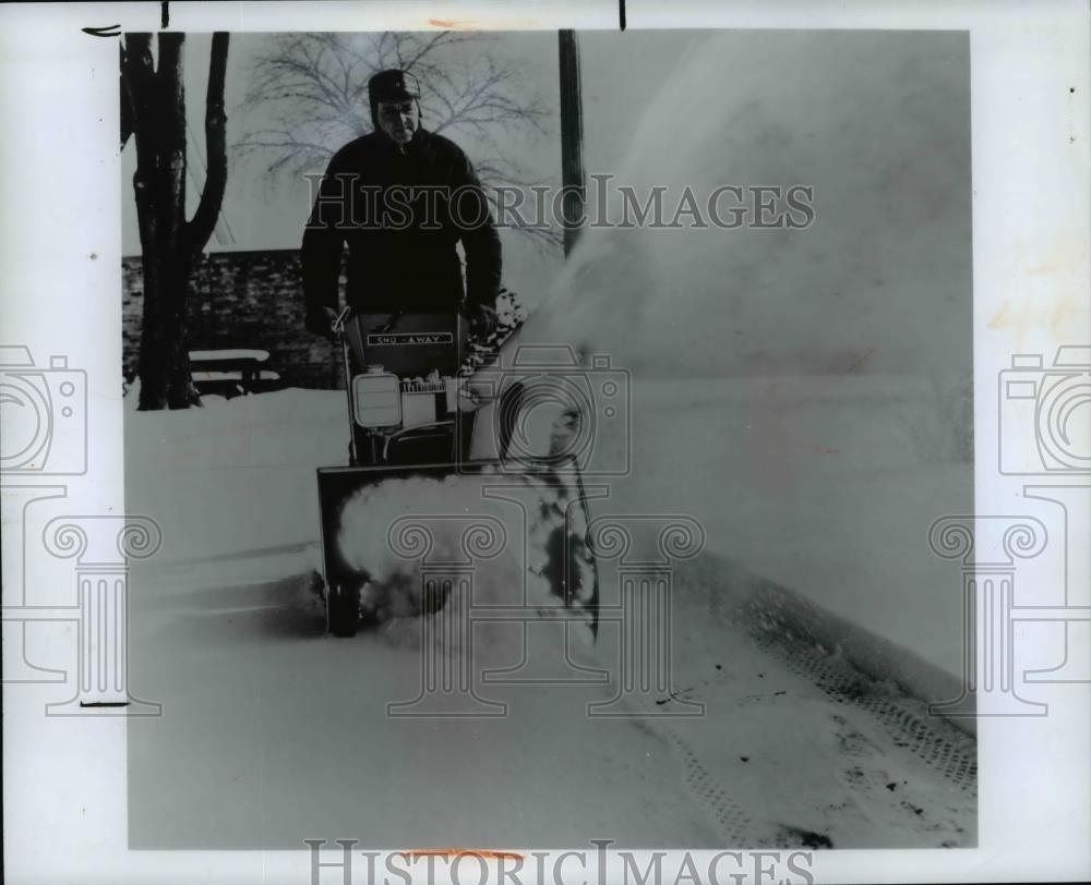 1970 Press Photo Snow Blowers - cva79652 - Historic Images