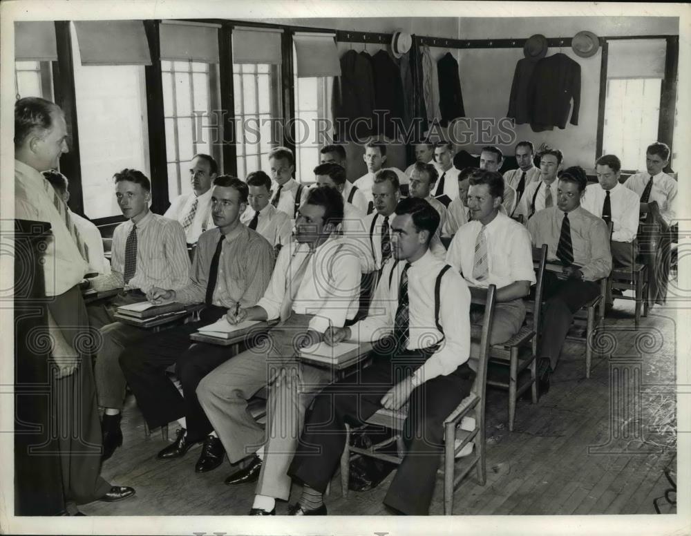 1939 Press Photo Rookies at Police Training School - nee85412 - Historic Images