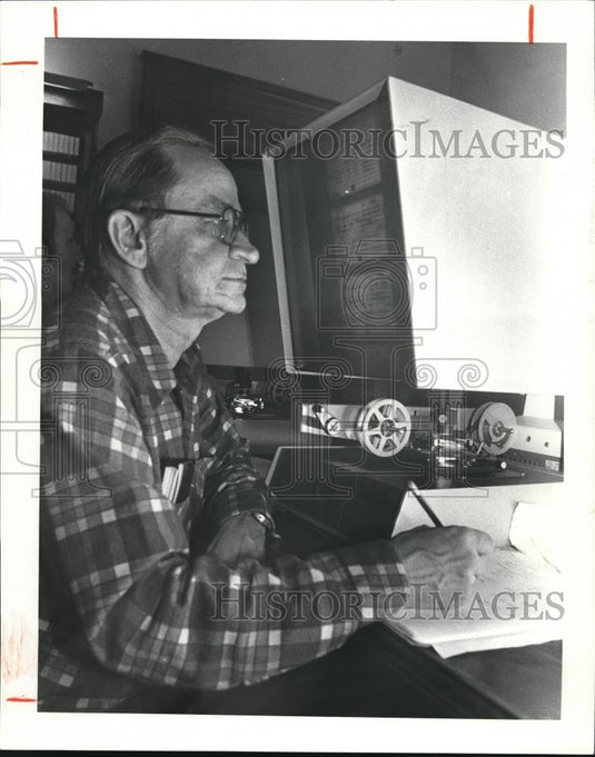 1981 Press Photo Roger Thiesse at Western Reserve Historical Society - Historic Images