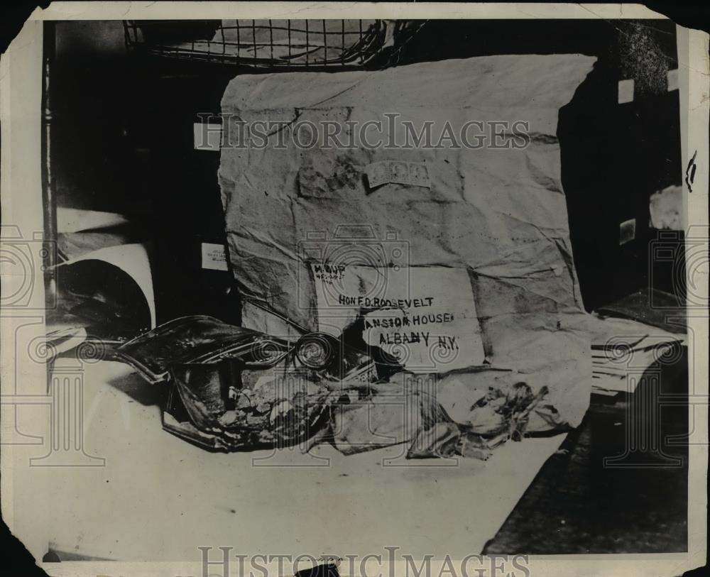 1929 Press Photo A bomb addresses to Governor FD Roosevelt found in NY - Historic Images