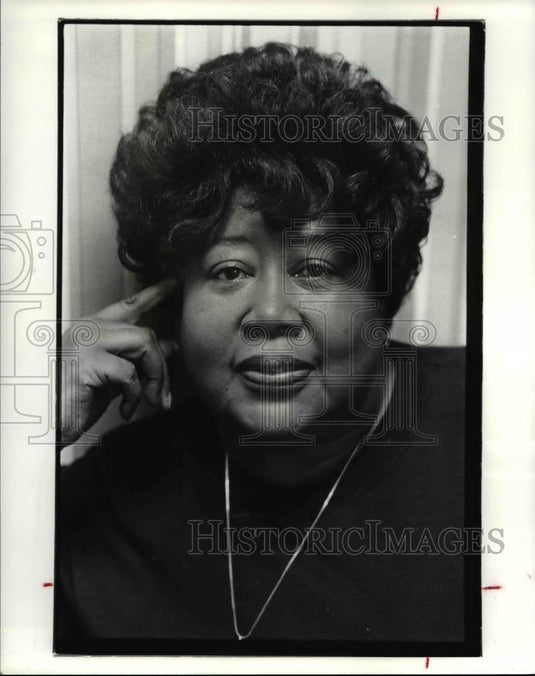 1988 Press Photo Berthina E. Palmer of the Cleveland AFL-CIO. - cvb02138 - Historic Images