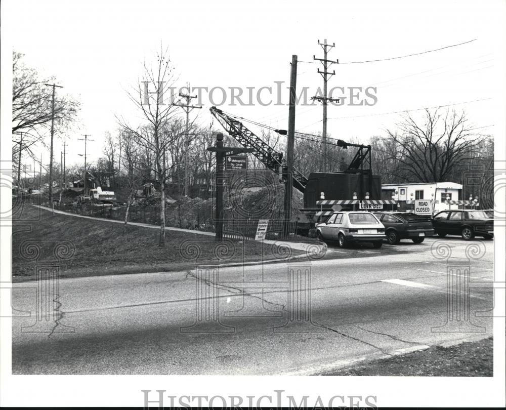 1991 Press Photo The new bridge over Big Creek in Parma - cva81940 - Historic Images