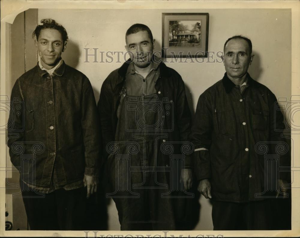 Undated Press Photo Charles Stewart, Alfred Johnson and James Brinda - nee86610 - Historic Images