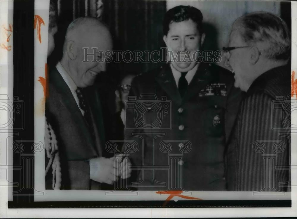 1959 Press Photo President Eisenhower, Italian President Giovanni Gronchi - Historic Images