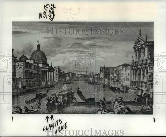 1985 Press Photo The Santa Chiara etching by Michiekl Marieschi - cva79659 - Historic Images