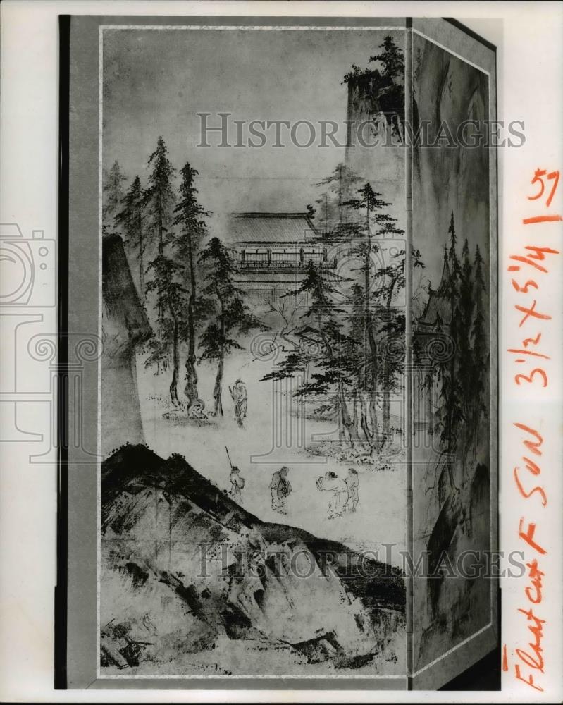 1970 Press Photo Winter in Spring Landscape of the Norweb Collection - cva97957 - Historic Images