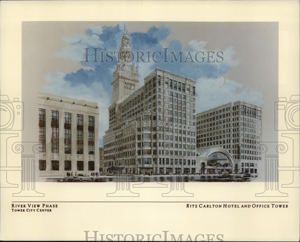 1991 Press Photo Ritz Carlton Hotel &amp; Office Tower - cva87591 - Historic Images