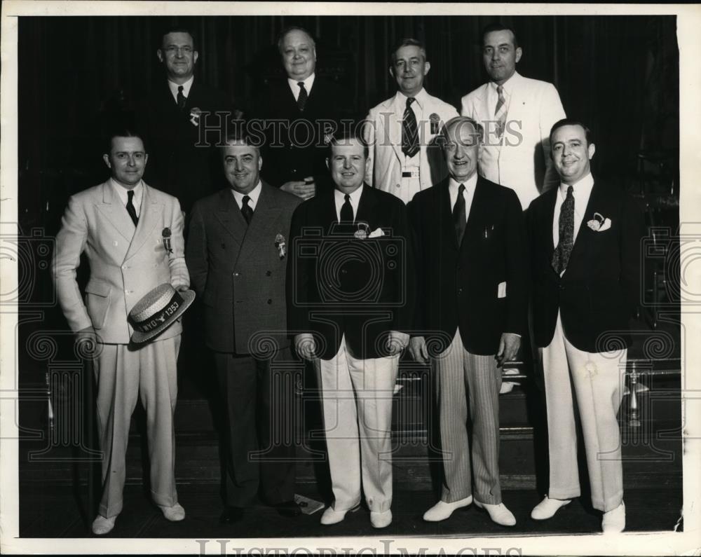 1936 Press Photo New Elected Officers of Elks Grand Lodge - nee88162 - Historic Images