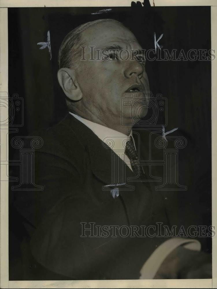 1935 Press Photo Eugene Grace,Pres. of Bethelem Steel Corporation. - nee83588 - Historic Images