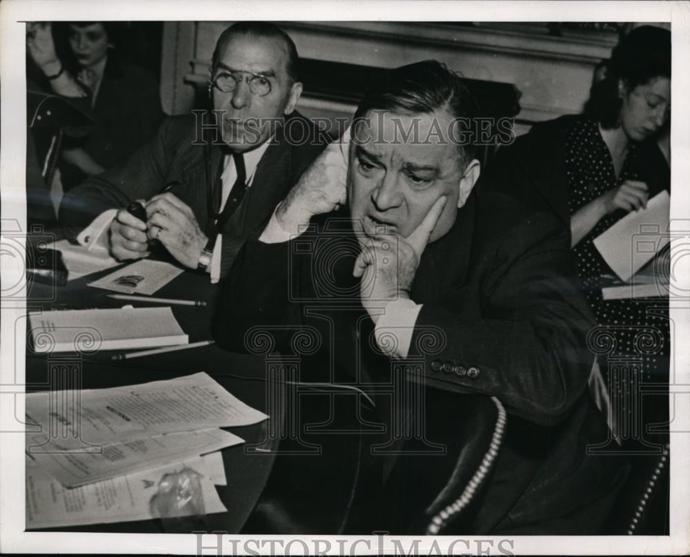 1943 Press Photo Mayor Florello H. LaGuardia testifed at House Foreign Affairs - Historic Images