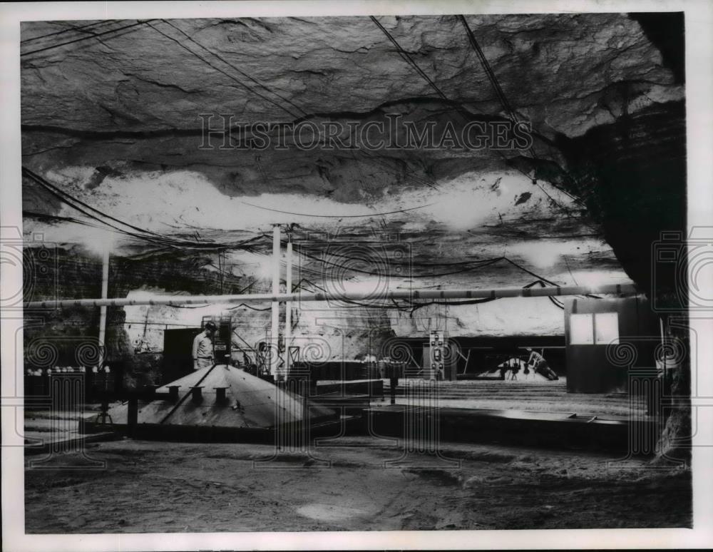 1962 Press Photo Salt Mine at Hutchinson, Kansas - cva79624 - Historic Images