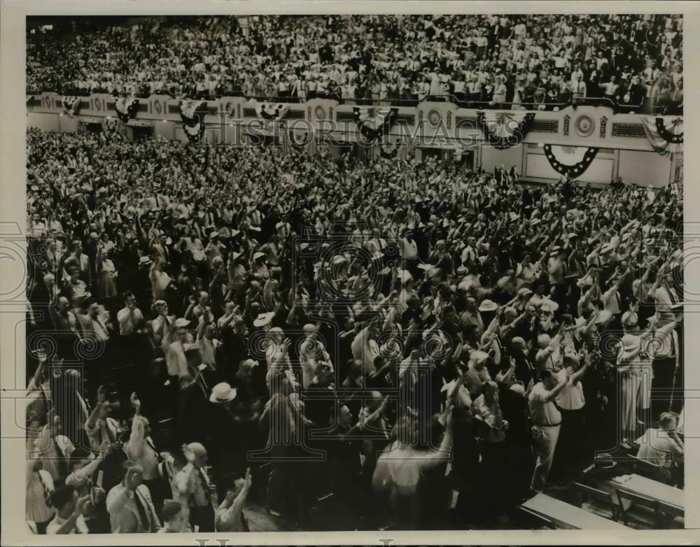 1936 Press Photo Delegates to National Union for Social Justice Convention in OH - Historic Images