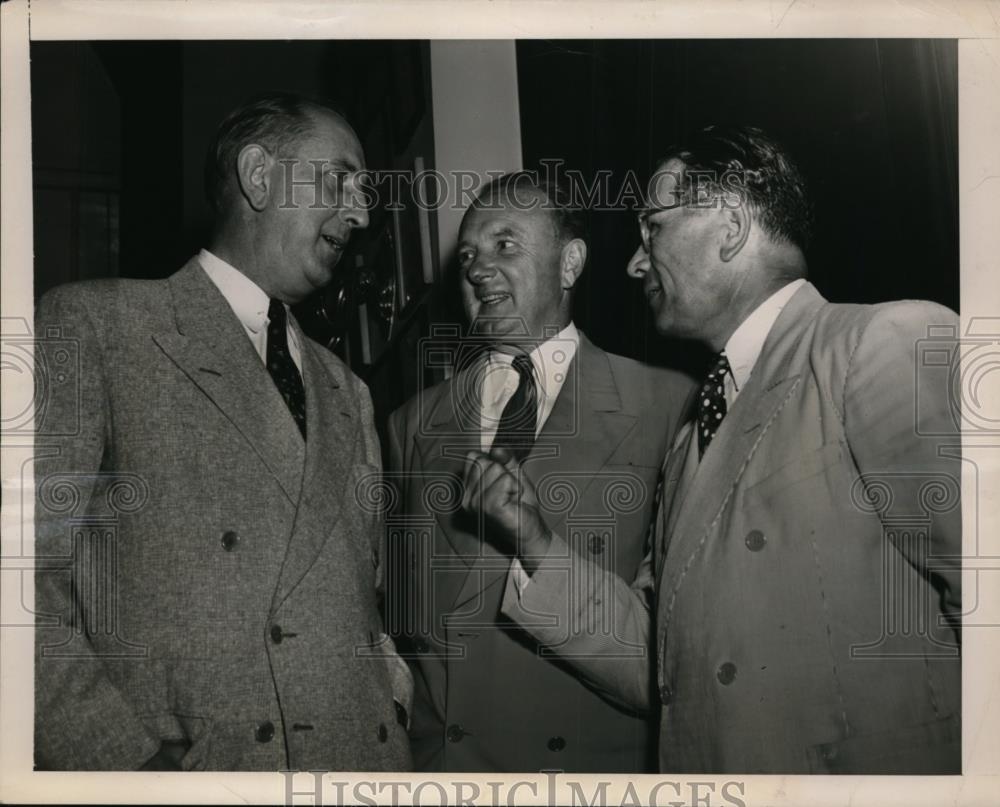 1948 Press Photo Sen Richard B Russell, Sen Harry Byrd and Sen Allen J. Ellender - Historic Images