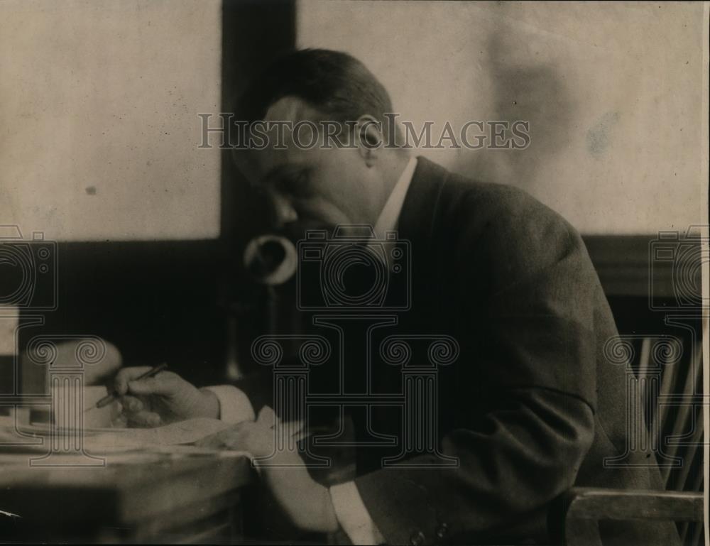 1919 Press Photo Lieut Col Theodore Roosevelt taken at his first day at Officer - Historic Images