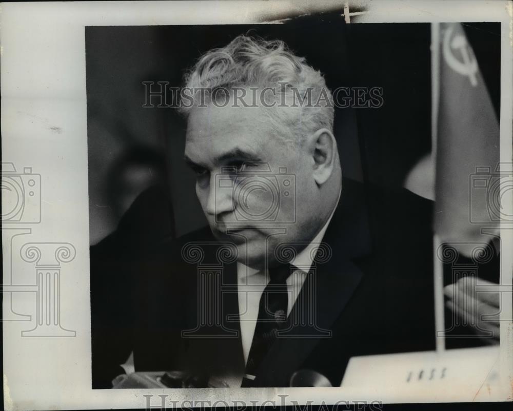 1962 Press Photo Frol Kozlov Soviet delegate leader to Italian Communist Party - Historic Images