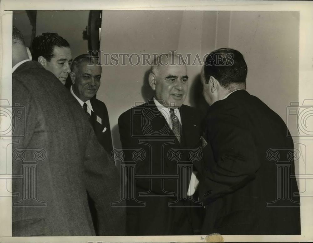 1943 Press Photo NY Governor Herbert Lehman,Rafael De La Colina of Mexico - Historic Images