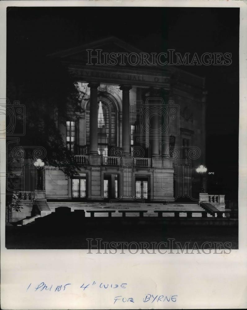 1958 Press Photo Severance Hall - cva90880 - Historic Images