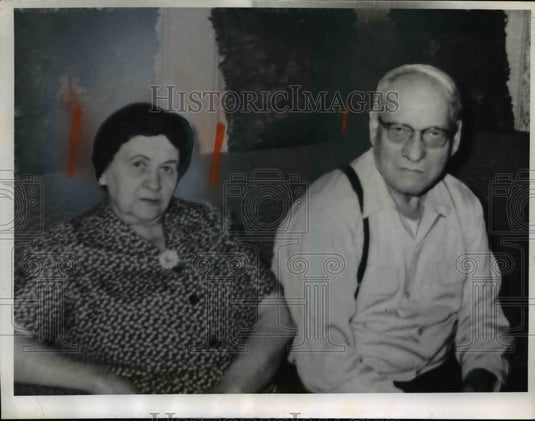 1962 Press Photo Mr & Mrs Joseph Lovach 50th wedding anniversary Cleveland Ohio - Historic Images