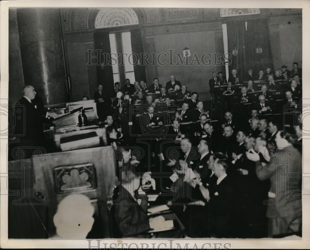 1940 Press Photo NY Governor Herbert Lehman chair of American Labor Party - Historic Images