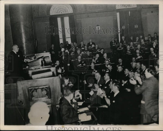 1940 Press Photo NY Governor Herbert Lehman chair of American Labor Party - Historic Images