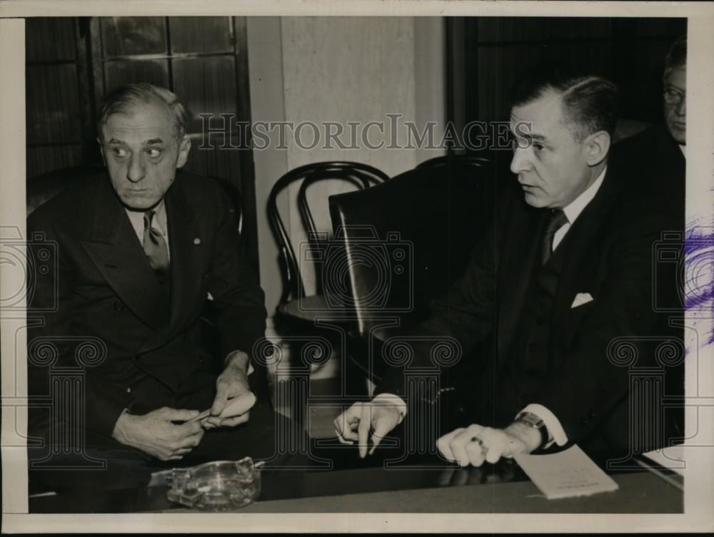 1938 Press Photo Maj Gen Smedley Butler &amp; Senator Homer Bone of WA - nee87075 - Historic Images