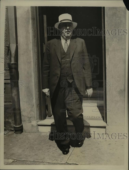 1934 Press Photo Captain William A Maher president Seafarers Council in NYC - Historic Images