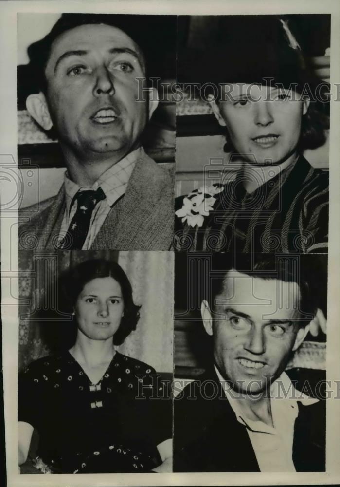 1939 Press Photo William Johnson bigamist, Odall Brand,Anne Johnson - nee85791 - Historic Images