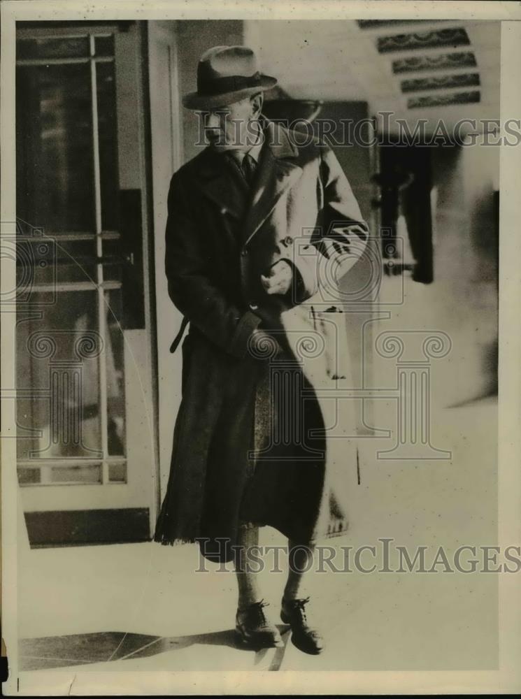 1934 Press Photo Eugene E. Grace, Steel Magnate on secret visit to London. - Historic Images