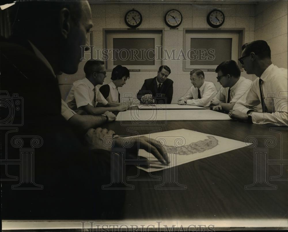 1965 Press Photo Telecon room of State Departmeny Ops Center, Mike Hoyt editor - Historic Images