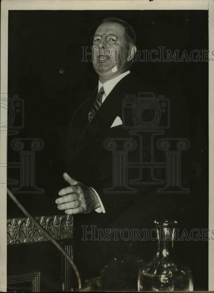 1936 Press Photo Col. Frank Knox Making His Speech - nee83624 - Historic Images
