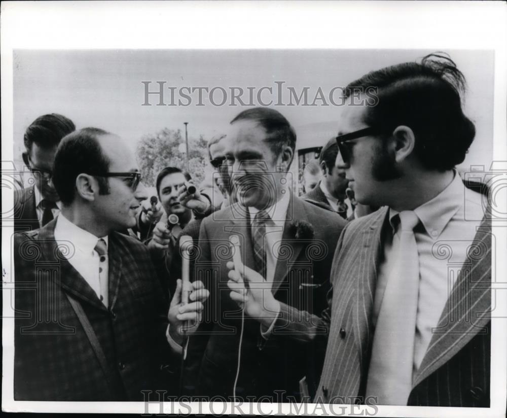 1969 Press Photo Canadian Prime Minister Pierre Trudeau at Ottawa conference - Historic Images