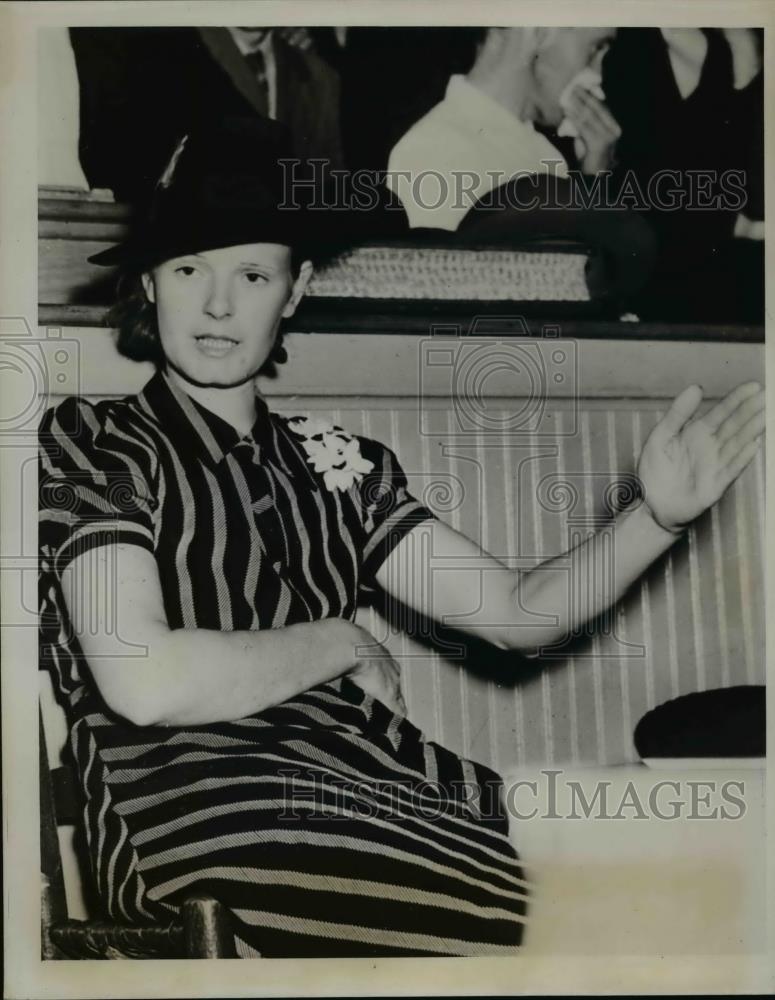 1939 Press Photo Mrs Odell Brand Johnson at husband&#39;s bigamy trial - nee85792 - Historic Images