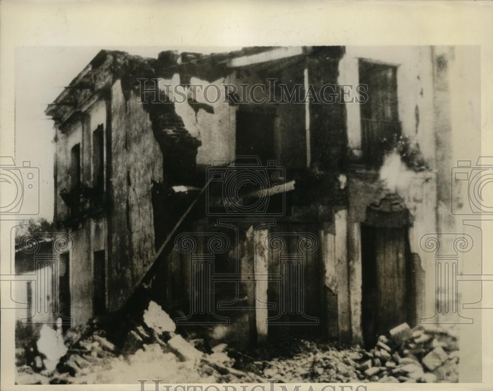 1932 Press Photo Ruined by earthquakes at the vacinity of Colima Mexico - Historic Images