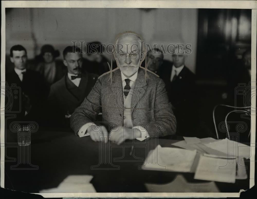 1925 Press Photo Rear Admiral William S Sims at House Aircraft Committee - Historic Images
