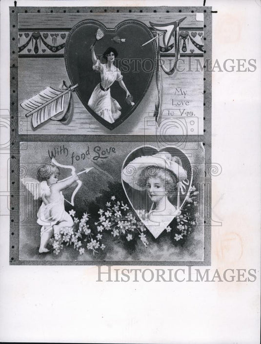 1966 Press Photo The Valentine card - cva77310 - Historic Images