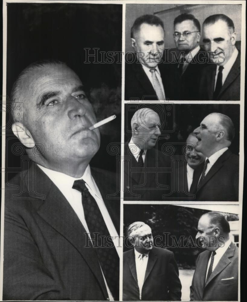 1969 Wire Photo Pompidou announced his candidacy for the French presidency - Historic Images