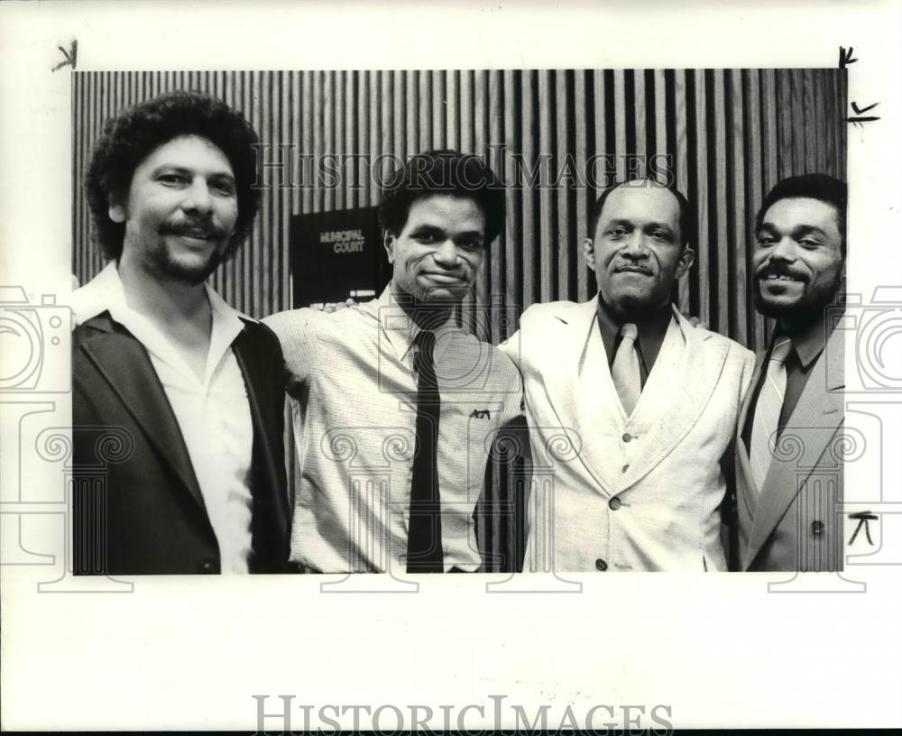 1984 Press Photo Ramos Family: L-R; Hippoito Diaz,Lionel Ramos,Jose Ramos Sr. - Historic Images