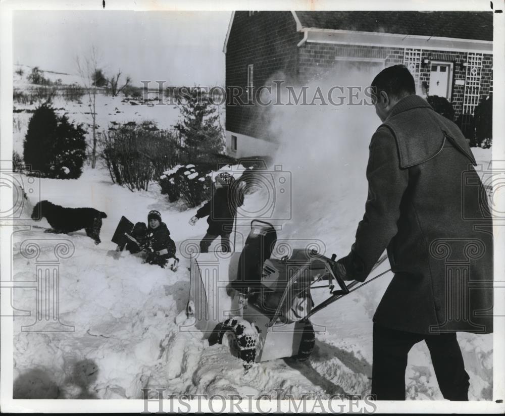 1970 Press Photo Snow Plowing - cva83258 - Historic Images