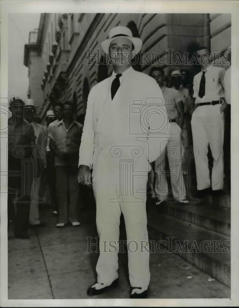 1939 Press Photo Norvin Trent Harris investmant baker tried for mail fraud - Historic Images