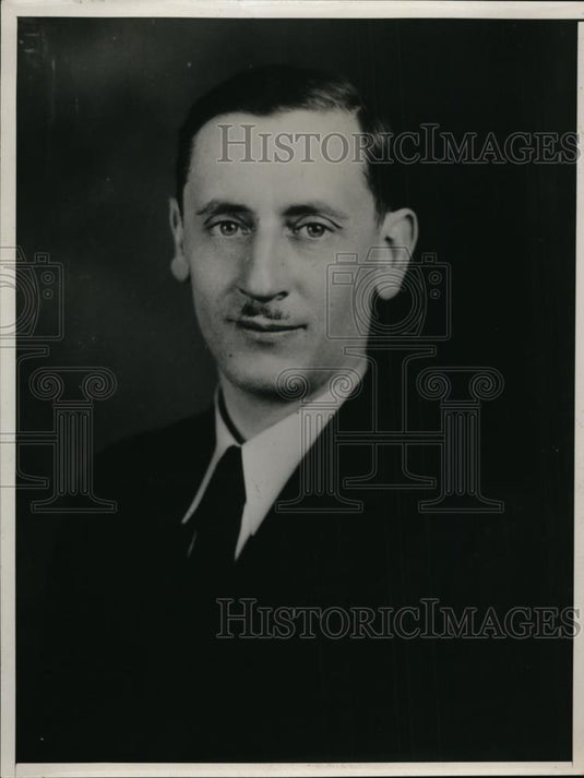 1937 Press Photo Joseph K Folsom Vassa College professor - nee87407 - Historic Images