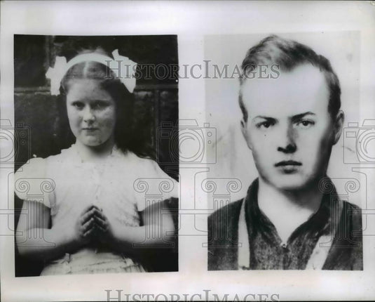 1947 Press Photo George A Neill & niece Isabell Mallon missing in Philadelphia - Historic Images