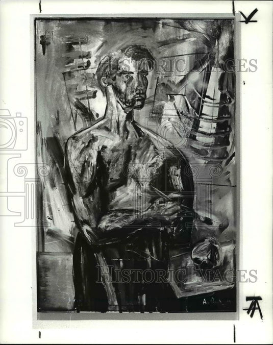 1985 Press Photo Albert Oellen - cvb00768 - Historic Images