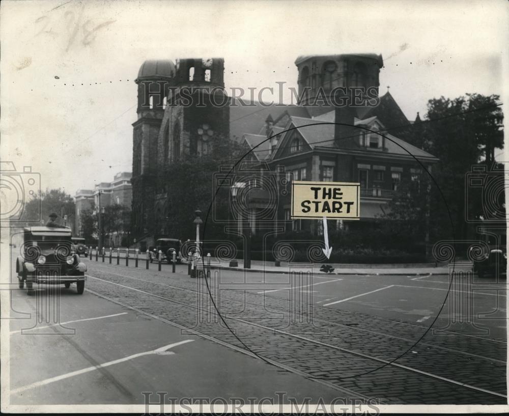 1929 Press Photo General View of Superior Avenue and Ansel Rd - cva96575 - Historic Images