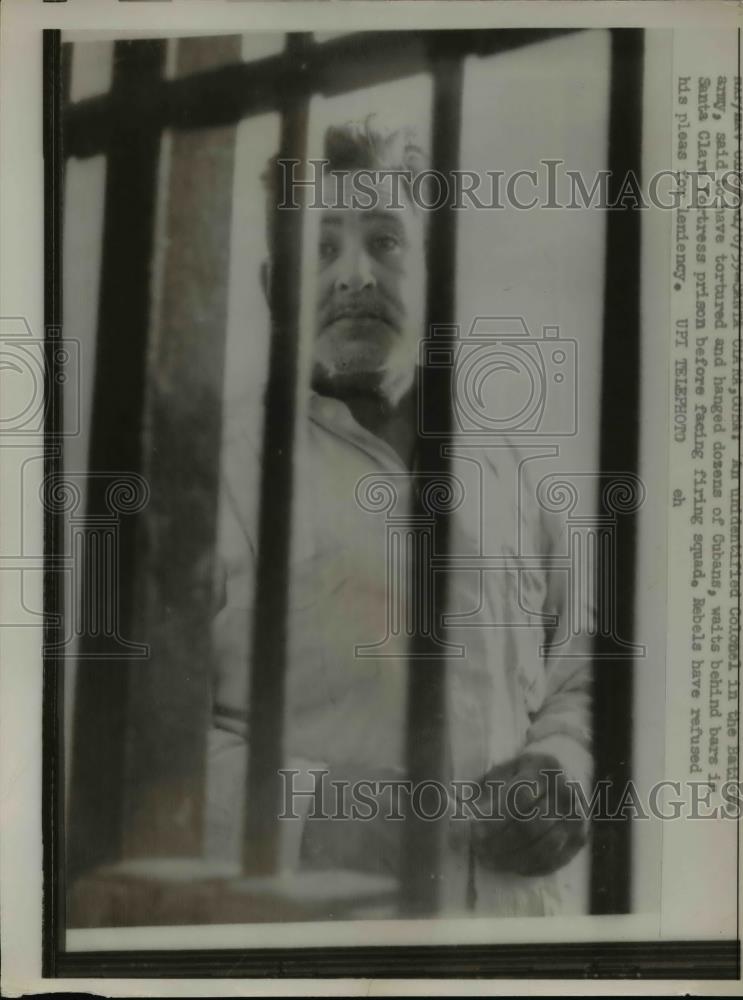 1959 Press Photo A Colonel in the Batista army said to have tortured Cubans - Historic Images