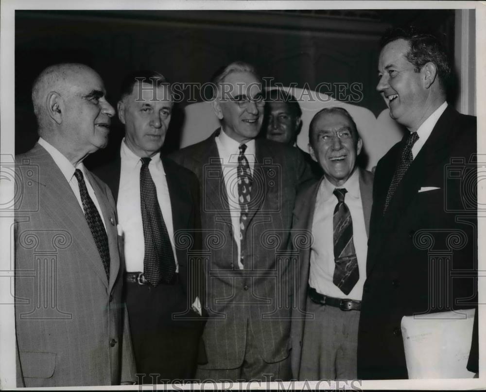 1952 Press Photo Democratic Committee in Chicago Senator Herbert Lehman of NY - Historic Images