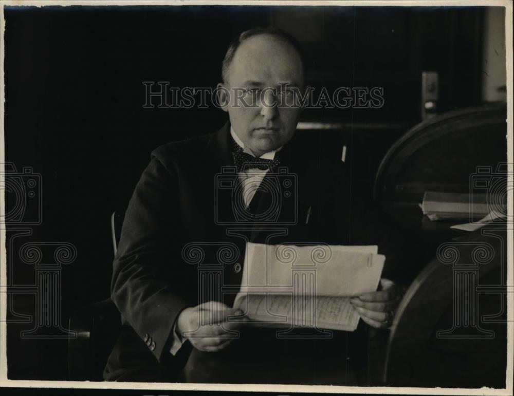 1924 Press Photo Frank P Litschert Secretary to Republican National Chairman - Historic Images